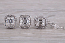 Load image into Gallery viewer, Diamond Earrings with Matching Diamond Necklace
