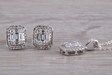 Load image into Gallery viewer, Diamond Earrings with Matching Diamond Necklace