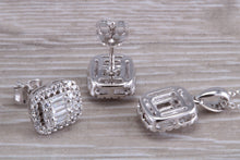 Load image into Gallery viewer, Diamond Earrings with Matching Diamond Necklace