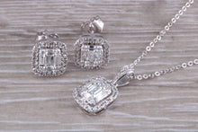 Load image into Gallery viewer, Diamond Earrings with Matching Diamond Necklace