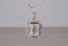 Load image into Gallery viewer, Elegant Diamond set 18ct White Gold Necklace