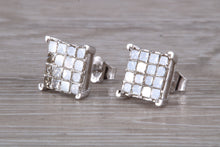 Load image into Gallery viewer, Two carats Diamond set Stud Earrings