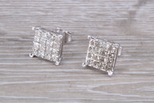 Load image into Gallery viewer, Two carats Diamond set Stud Earrings
