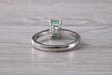 Load image into Gallery viewer, Brazilian Paraiba Tourmaline and Diamond set Platinum Ring