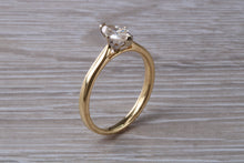 Load image into Gallery viewer, Half carat Marquise cut Certified Diamond set Gold Solitaire