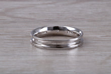 Load image into Gallery viewer, 4 mm Wide Diamond set 18ct White Gold Band