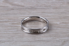 Load image into Gallery viewer, 4 mm Wide Diamond set 18ct White Gold Band
