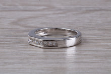 Load image into Gallery viewer, Half carat Princess cut Diamonds set Eternity Ring
