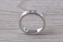 Load image into Gallery viewer, 5 mm wide Diamond set White Gold Band