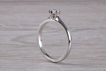 Load image into Gallery viewer, Minimalistic Petite and Simple Diamond set Platinum Solitaire