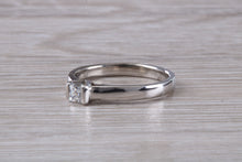 Load image into Gallery viewer, Minimalist and Petite Diamond Solitaire