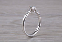 Load image into Gallery viewer, Petite and Simple Round cut Diamond Solitaire