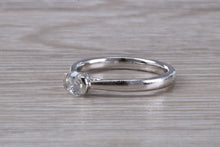 Load image into Gallery viewer, Petite and Simple Round cut Diamond Solitaire