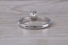 Load image into Gallery viewer, Petite and Simple Diamond set Platinum Solitaire