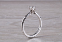 Load image into Gallery viewer, Petite and Simple Diamond set Platinum Solitaire