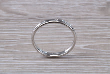Load image into Gallery viewer, Platinum Diamond Band set with three Round cut Diamonds