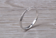 Load image into Gallery viewer, Double Edge set Diamond Eternity Ring
