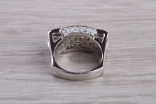 Load image into Gallery viewer, Natural Diamond set ladies Cocktail ring. natural diamonds and 18ct gold. Dress, cocktail, anniversary,statement ring. Perfect Gift idea