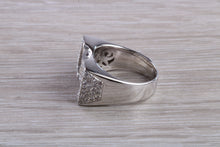 Load image into Gallery viewer, Natural Diamond set ladies Cocktail ring. natural diamonds and 18ct gold. Dress, cocktail, anniversary,statement ring. Perfect Gift idea