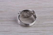 Load image into Gallery viewer, Natural Diamond set ladies Cocktail ring. natural diamonds and 18ct gold. Dress, cocktail, anniversary,statement ring. Perfect Gift idea