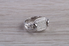 Load image into Gallery viewer, Natural Diamond set ladies Cocktail ring. natural diamonds and 18ct gold. Dress, cocktail, anniversary,statement ring. Perfect Gift idea