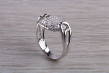 Load image into Gallery viewer, Natural Diamond set ladies Cocktail ring. natural diamonds and 18ct gold. Dress, cocktail, anniversary,statement ring. Perfect Gift idea