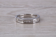 Load image into Gallery viewer, Half carat Princess cut Diamonds set Eternity Ring