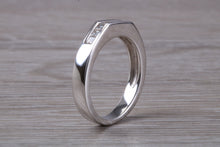 Load image into Gallery viewer, Half carat Princess cut Diamonds set Eternity Ring