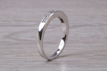 Load image into Gallery viewer, Traditional Half carat Baguette and Round cut Diamond Band