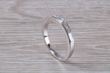 Load image into Gallery viewer, Traditional Half carat Baguette and Round cut Diamond Band