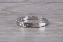 Load image into Gallery viewer, Traditional Half carat Baguette and Round cut Diamond Band