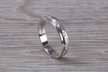 Load image into Gallery viewer, 4 mm Wide Diamond set 18ct White Gold Band