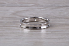 Load image into Gallery viewer, 4 mm Wide Diamond set 18ct White Gold Band