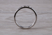 Load image into Gallery viewer, 4 mm Wide Diamond set 18ct White Gold Band