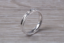 Load image into Gallery viewer, 4 mm Wide Diamond set 18ct White Gold Band