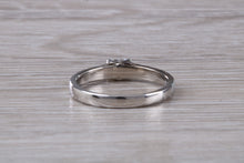 Load image into Gallery viewer, Minimalist and Petite Diamond Solitaire