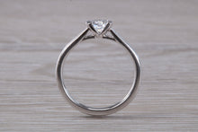 Load image into Gallery viewer, Petite and Simple Round cut Diamond Solitaire