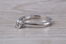 Load image into Gallery viewer, Petite and Simple Diamond set Platinum Solitaire