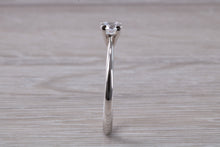 Load image into Gallery viewer, Petite and Simple Diamond set Platinum Solitaire