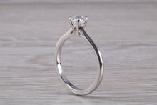Load image into Gallery viewer, Petite and Simple Diamond set Platinum Solitaire