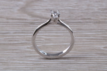 Load image into Gallery viewer, Petite and Simple Diamond set Platinum Solitaire