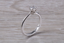 Load image into Gallery viewer, Petite and Simple Diamond set Platinum Solitaire