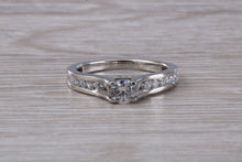 Load image into Gallery viewer, Dressy Diamond set Platinum Engagement Ring