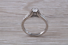 Load image into Gallery viewer, Dressy Diamond set Platinum Engagement Ring