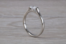 Load image into Gallery viewer, Half carat Oval cut Diamond set Platinum solitaire