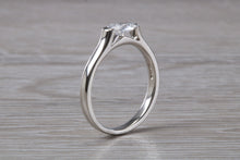 Load image into Gallery viewer, Half carat Oval cut Diamond set Platinum solitaire