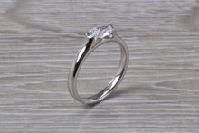 Load image into Gallery viewer, Half carat Oval cut Diamond set Platinum solitaire