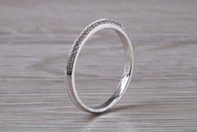 Load image into Gallery viewer, Double Edge set Diamond Eternity Ring