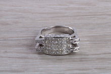 Load image into Gallery viewer, Natural Diamond set ladies Cocktail ring. natural diamonds and 18ct gold. Dress, cocktail, anniversary,statement ring. Perfect Gift idea
