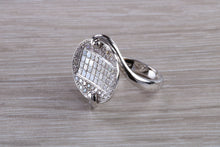 Load image into Gallery viewer, Natural Diamond set ladies Cocktail ring. natural diamonds and 18ct gold. Dress, cocktail, anniversary,statement ring. Perfect Gift idea